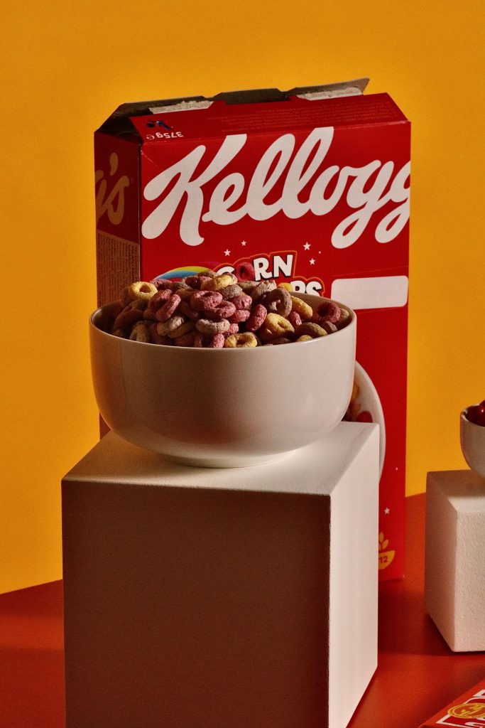 A packet of Kellogg's cereals 